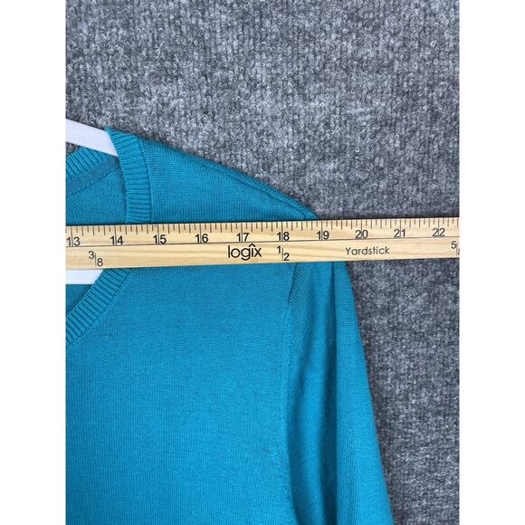 Catherines Women’s Plus Size 3X 26-28W Cardigan Magenta Button Up Teal - Picture 8 of 10